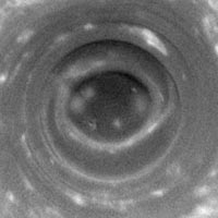 Struktur af Saturns sydpol