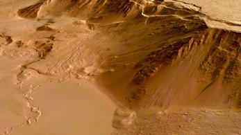 Vista en perspectiva de Olympus Mons