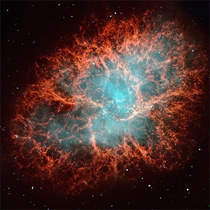 Astronomen meten de vorm van een supernova