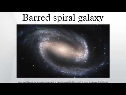 Запертая спиральная галактика