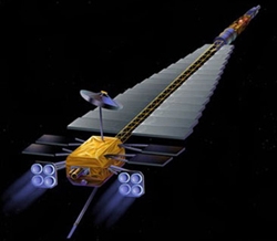 Kosmická loď poháněná iontovým pohonem