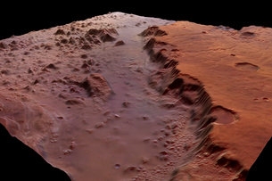 Άποψη Mars Express του Eos Chasma