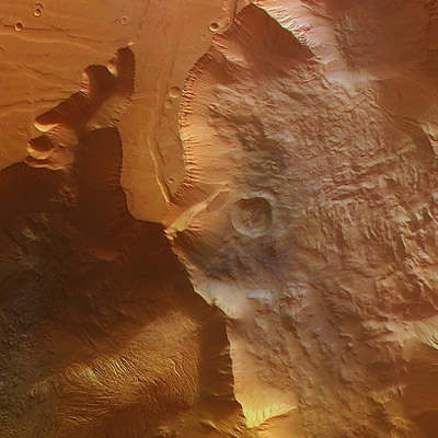 Vue Mars Express d'Eos Chasma
