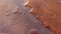 Tampilan Mars Express dari Eos Chasma