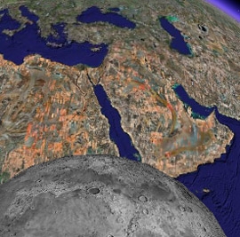 Landen Sie auf dem Mond in Google Earth