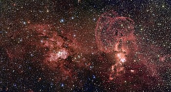 تشكيل النجوم في NGC 3576