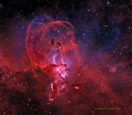 Tähtien muodostuminen NGC 3576: ssa