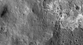 Pistas del Mars Rover vistos desde el espacio