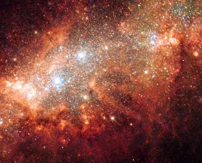 La galaxie voisine est le foyer de la formation stellaire