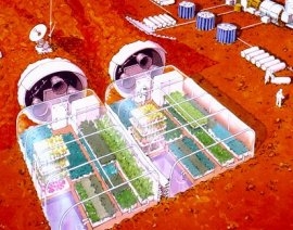 Conseguir un invernadero para trabajar en Marte