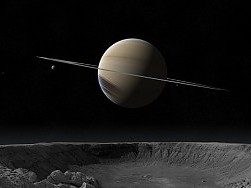 Fondo de pantalla: Anillos de Saturno en ultravioleta