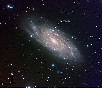 Supernova in een ver sterrenstelsel NGC 6118