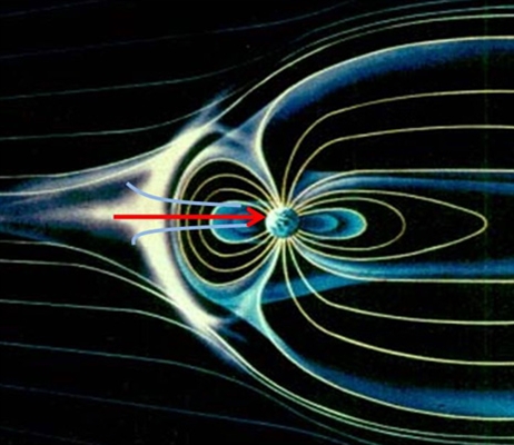 Il campo terrestre si apre al vento solare