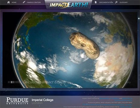 Simulator Dampak Asteroid Baru Tersedia