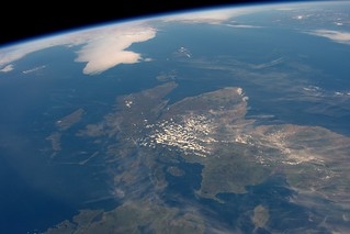 Une Europe sans nuages ​​vue de l'espace