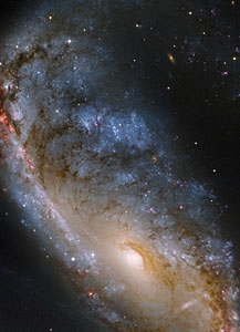Hintergrundbild: Galaxie mit einem Ring der Sternentstehung