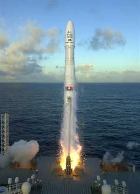 Lansarea pe mare trimite Telstar 18 în orbită