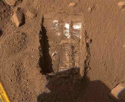 Fryst hav av vatten upptäckt på Mars