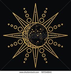 Symboles du soleil et de la lune