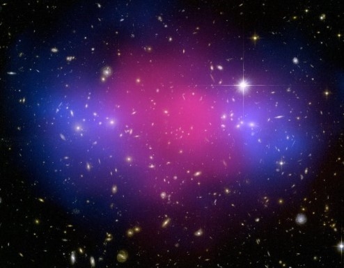 A galaxis ütközése elválasztja a sötét anyagot