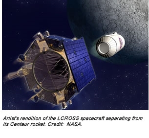 Kesan LCROSS Bulan, Data Sains Tertunda