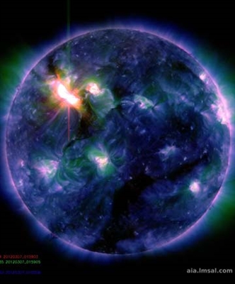 Solen ryker ut med den største soloppblussingen av syklusen