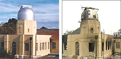 Zerstörtes australisches Observatorium zum Wiederaufbau
