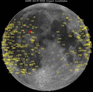 Meteoroid sztrájk a Holdon