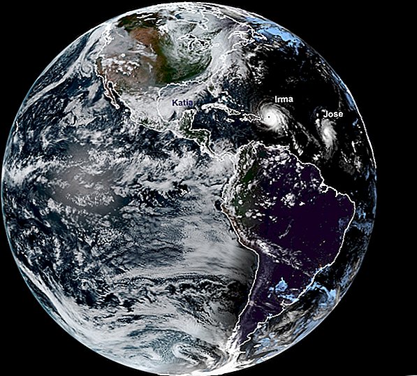 3 orkanen roosteren tegelijk de Atlantische Oceaan