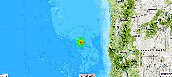 Jordskjelv med en styrke på 6,3 rammer utenfor Oregon Coast