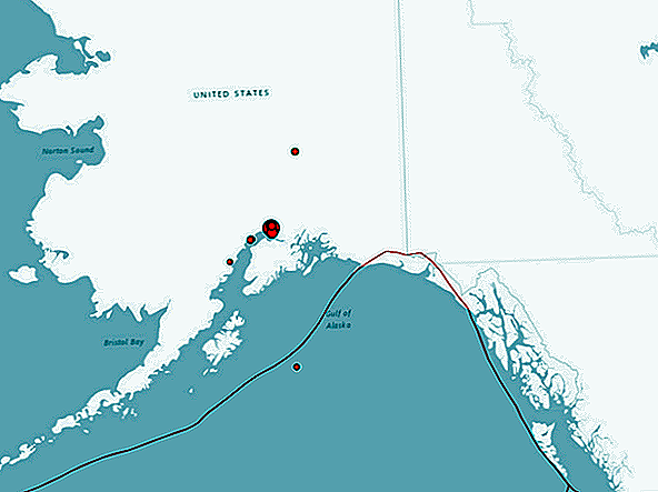 Een aardbeving met een kracht van 7,0 op de schaal van Richter heeft Alaska geschud
