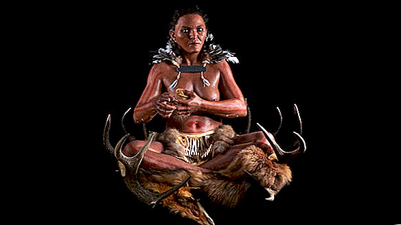Стародавній "шаманський" жіночий пронизливий погляд втілив у життя в приголомшливій реконструкції