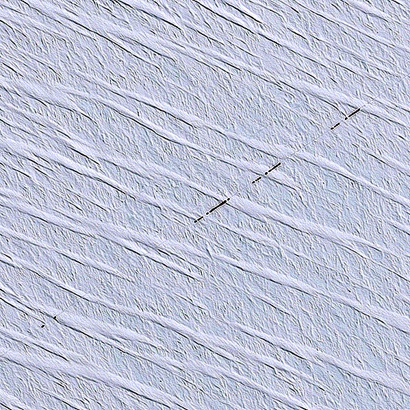 Antarktična žičnica, vidna iz vesolja (fotografija)
