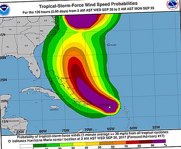 Kan orkanen Maria göra landfall i USA?