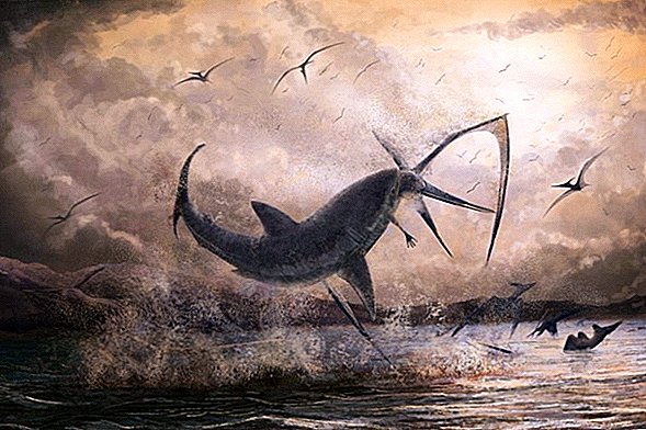 Cá mập khủng long-kỷ nguyên Nabbed Flying Reptile, mất răng