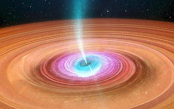 Un trou noir lointain gobe une étoile, crache des panaches de plasma dans toutes les directions