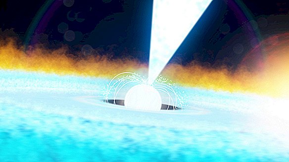 A primeira estrela de nêutrons mostra uma estranha linha de ciclotron na Terra