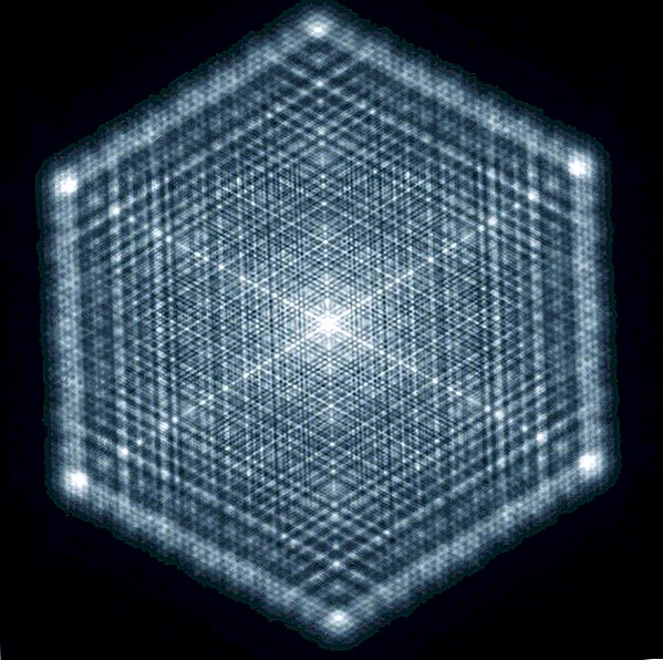 Lindos padrões fractal, normalmente encontrados apenas na natureza, recriados usando luz laser