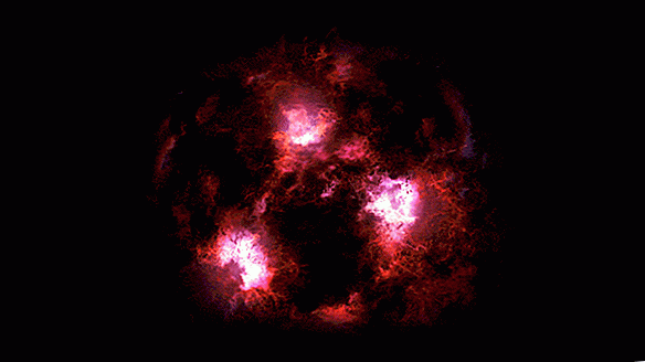 La leggendaria galassia "Yeti" finalmente scoperta dietro un sudario di polvere cosmica