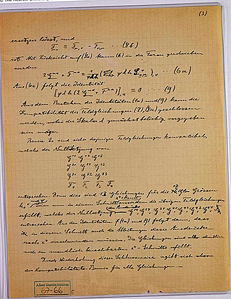 Uma página perdida de notas sobre a 'teoria de tudo' de Einstein apareceu em Jerusalém