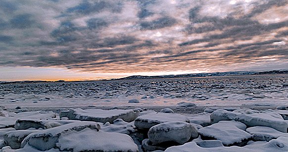 Talilna arktika se pokriva v toplem sloju oblakov