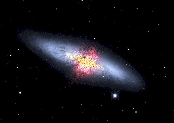 NASA pesou o vento que sai da galáxia de charutos e é incrivelmente maciço
