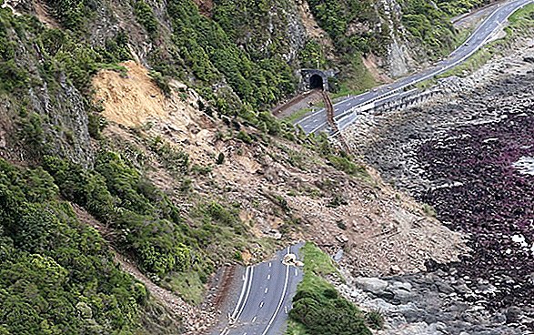 ニュージーランドのマグニチュード7.8の地震による津波