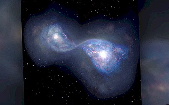 Das älteste bekannte galaktische Treffen fand kurz nach dem Urknall statt