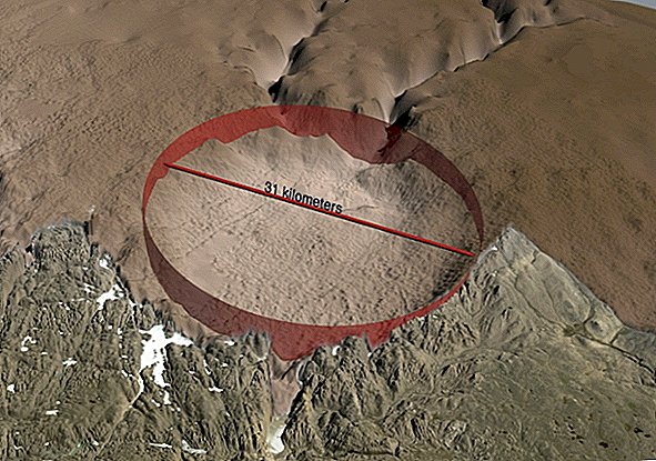 Fotos: Cráteres ocultos debajo de la capa de hielo de Groenlandia
