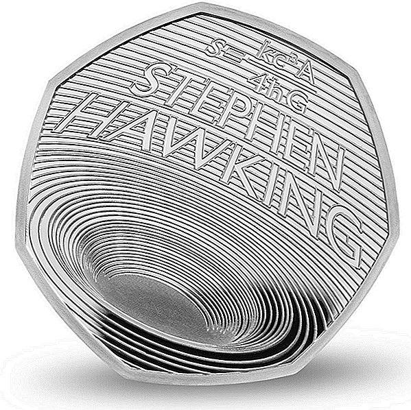 Vložte túto čiernu dieru do vrecka pomocou tejto novej mince Stephen Hawking 50-penca