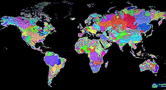 Rainbow Rivers: vea magníficos mapas de las vías fluviales del mundo