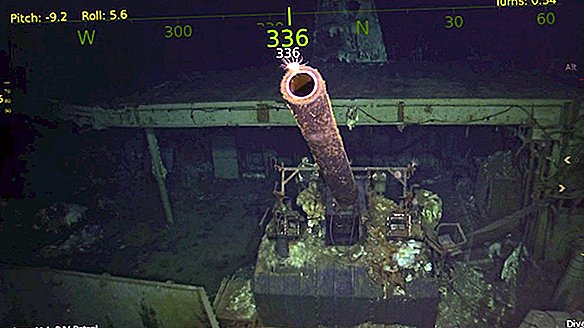 Vestiges du USS Hornet, porte-avions légendaire de la Seconde Guerre mondiale, découvert au fond du Pacifique Sud