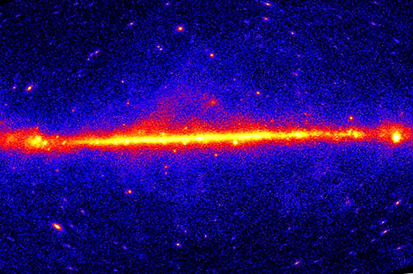 Självförstörande mörk materia kan översvämma himlen med gammastrålar
