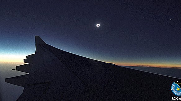 Skyhög solförmörkelse? Här är vad du kan se från ett flygplan